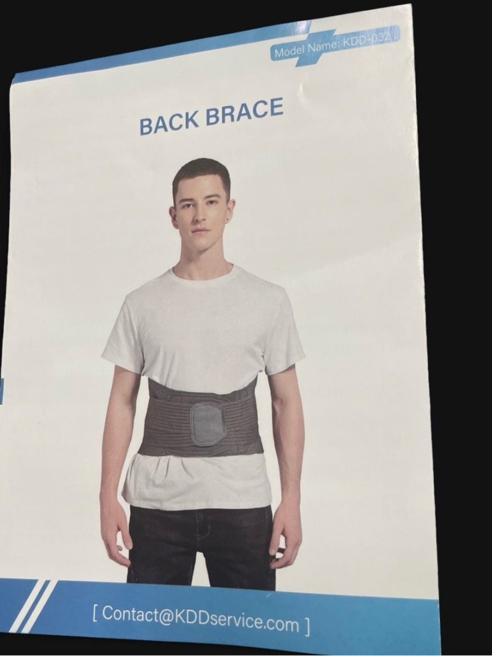 Back Brace Lumbar Support Belt in Charcoal Gray